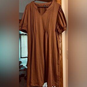 Brown dress from SHEIN.